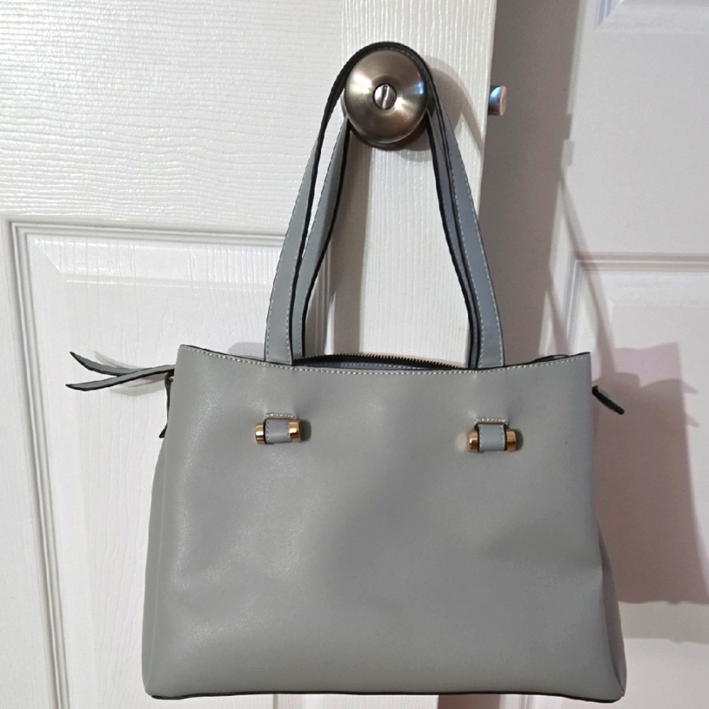 New Elegant Blue Gray Handbag